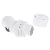 Bitspower BP-DW45R2CPF-CC4V2 - Connection 45 degrees 1/4 inch to 16/13mm - Deluxe White