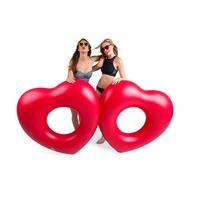 BigMouth Inc Giant Double Hearts Pool Float Swim Ring Airbed Beach Inflatable