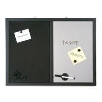 Bi-Office 600 x 900mm Combo Message Board - Black/ Silver