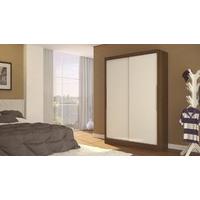 birlea lynx 2 door sliding wardrobe walnut white