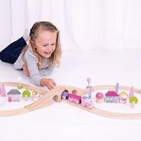Bigjigs Rail Fairy Figure of Eight Wooden Train Set - 40 Play Pieces - Suitable for 3+ Years