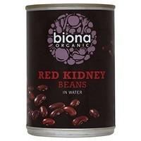 biona organic red kidney beans 400g pack of 6