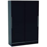 Birlea Lynx 2 Door Sliding Wardrobe, Black