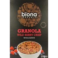 Biona Organic Wild Berry Crisp 375 g (Pack of 4)