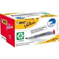 BIC Velleda 1751 ECOlutions Whiteboard Markers Red, Box of 12