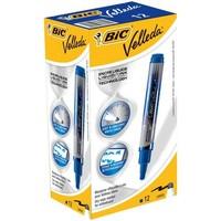 BIC Velleda Liquid Ink Dry Wipe Tank Markers - Blue (Pack of 12)