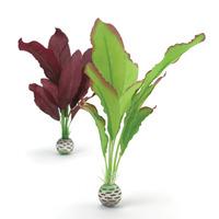 biOrb Silk Plants Medium 2 Pack Purple and Green