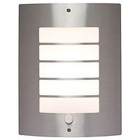 Bianco 60W ES PIR Wall Silver IP44 - 33179