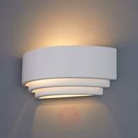 biana wall light semi circular plaster