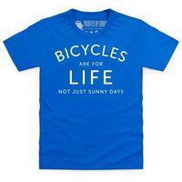 bicycles are for life kids t shirt