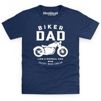 Biker Dad Kid\'s T Shirt