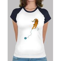 Big Kitty baseball t-shirt