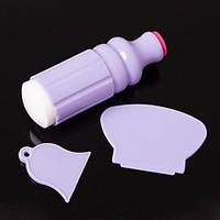 Big Soft Nail Stamper Jelly Soft Nail Stamper Kit (1 Stamper with 2 Scraper)