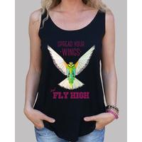 bird - geometry. text: spread your wings and fly high