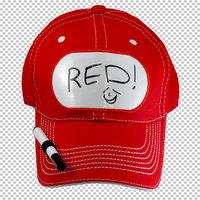 Billboard Red Cap With Pen