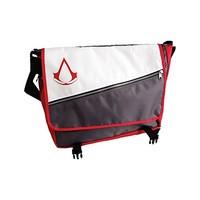 Bioworld Assassin\'s Creed Red Core Crest Emblem Logo Messenger Bag, 46 cm, Grey