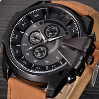 Big Mens Brand Leather Hours Male Military Army Reloj Hombre Relogio Masculino montres de marque de Luxe Watch gift