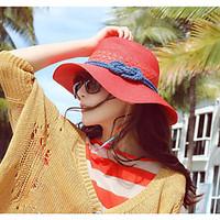 Big Straw Ms. Summer Hand-woven Bohemia Travel Beach hat