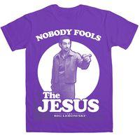 big lebowski t shirt jesus is no fool