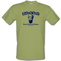 Bin Laden - Hide And Seek World Record Holder male t-shirt.