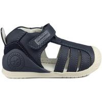 biomecanics velcro girlss childrens sandals in blue