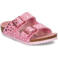 birkenstock arizona girlss childrens mules casual shoes in pink