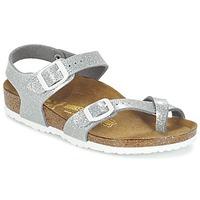 Birkenstock TAORMINA girls\'s Children\'s Sandals in Silver