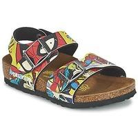 birkenstock new york boyss childrens sandals in multicolour