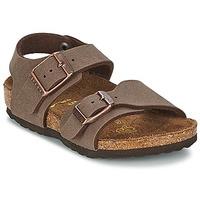 birkenstock new york boyss childrens sandals in brown