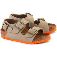 birkenstock milano boyss childrens sandals in beige