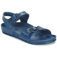 birkenstock rio eva boyss childrens sandals in blue