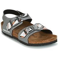 birkenstock new york boyss childrens sandals in grey