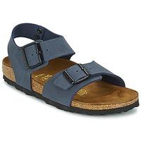 birkenstock new york girlss childrens sandals in blue