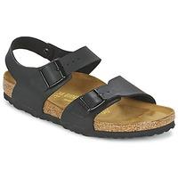 birkenstock new york boyss childrens sandals in black