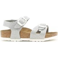 birkenstock 831783 sandals kid silver boyss childrens sandals in silve ...