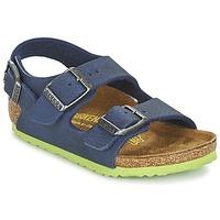 birkenstock milano girlss childrens sandals in blue