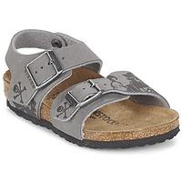 birkenstock new york boyss childrens sandals in grey