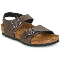 birkenstock new york boyss childrens sandals in brown