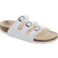 birkenstock florida birko flor white soft footbed