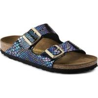 birkenstock arizona birko flor shiny snake black multicolor