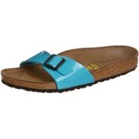 Birkenstock Madrid Birko-Flor Patent blue