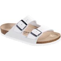 birkenstock arizona natural leather white