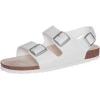 birkenstock milano birko flor white