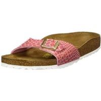 birkenstock madrid birko flor shiny snake rose