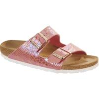 birkenstock arizona birko flor shiny snake rose