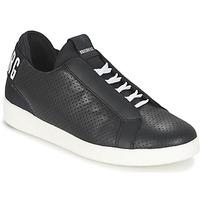 bikkembergs best 872 leather mens shoes trainers in black