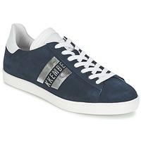 bikkembergs words suede mens shoes trainers in blue