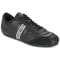 bikkembergs soccer 106 leather mens shoes trainers in black