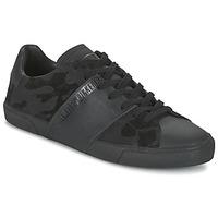 bikkembergs rubber camouflage mens shoes trainers in black