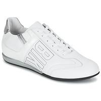 bikkembergs r evolution 186 leather mens shoes trainers in white